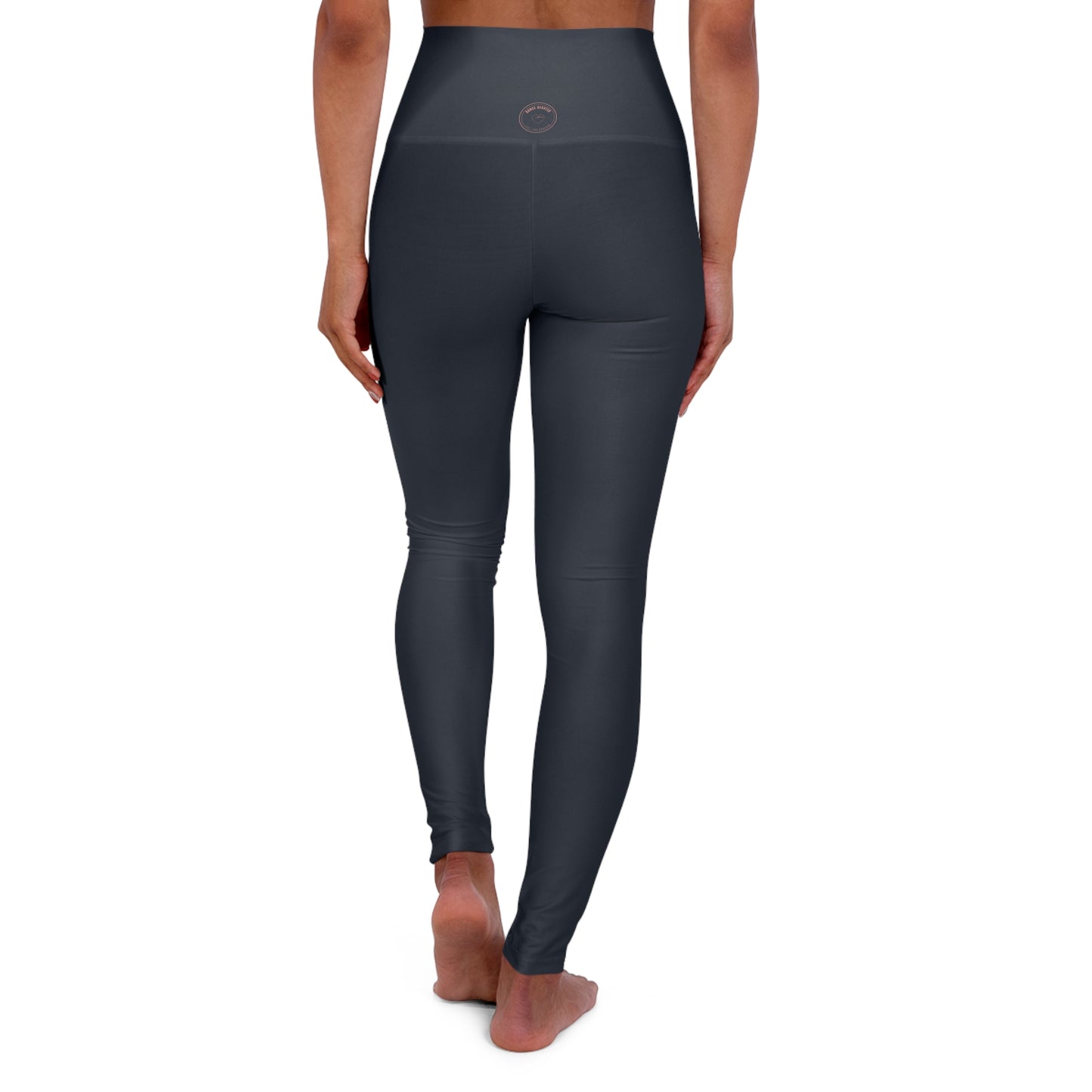 High-Waist Yoga Leggings — Sleek Solid AOP Activewear for Pilates & Everyday Athleisure