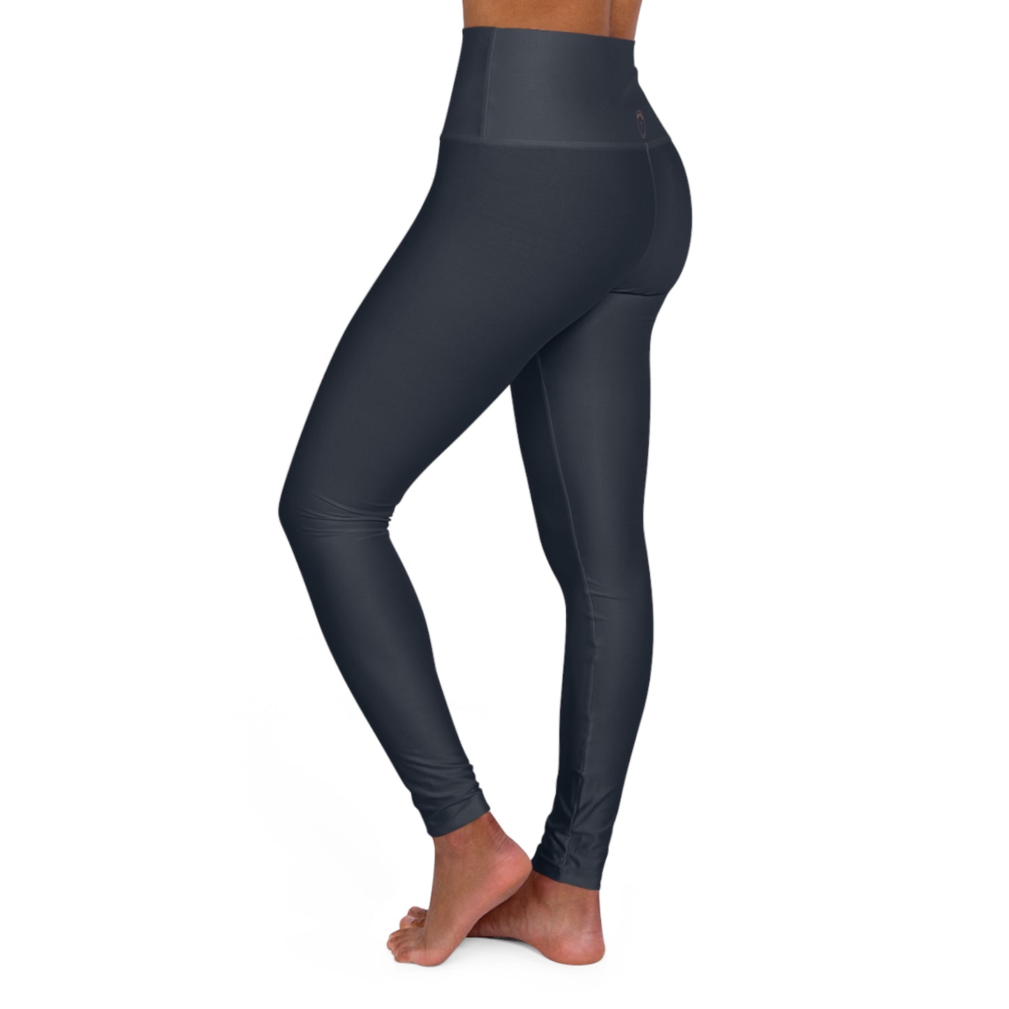 High-Waist Yoga Leggings — Sleek Solid AOP Activewear for Pilates & Everyday Athleisure