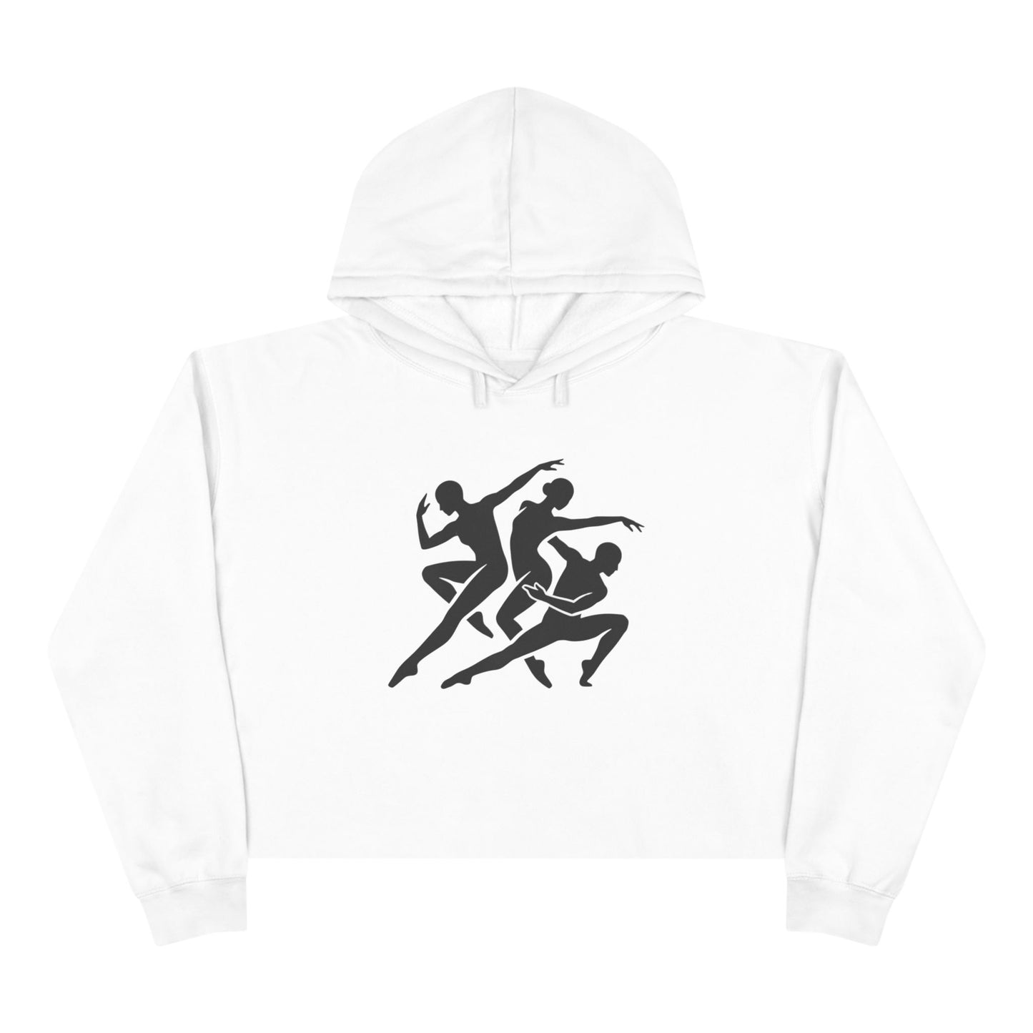 Dancer Silhouette Crop Hoodie