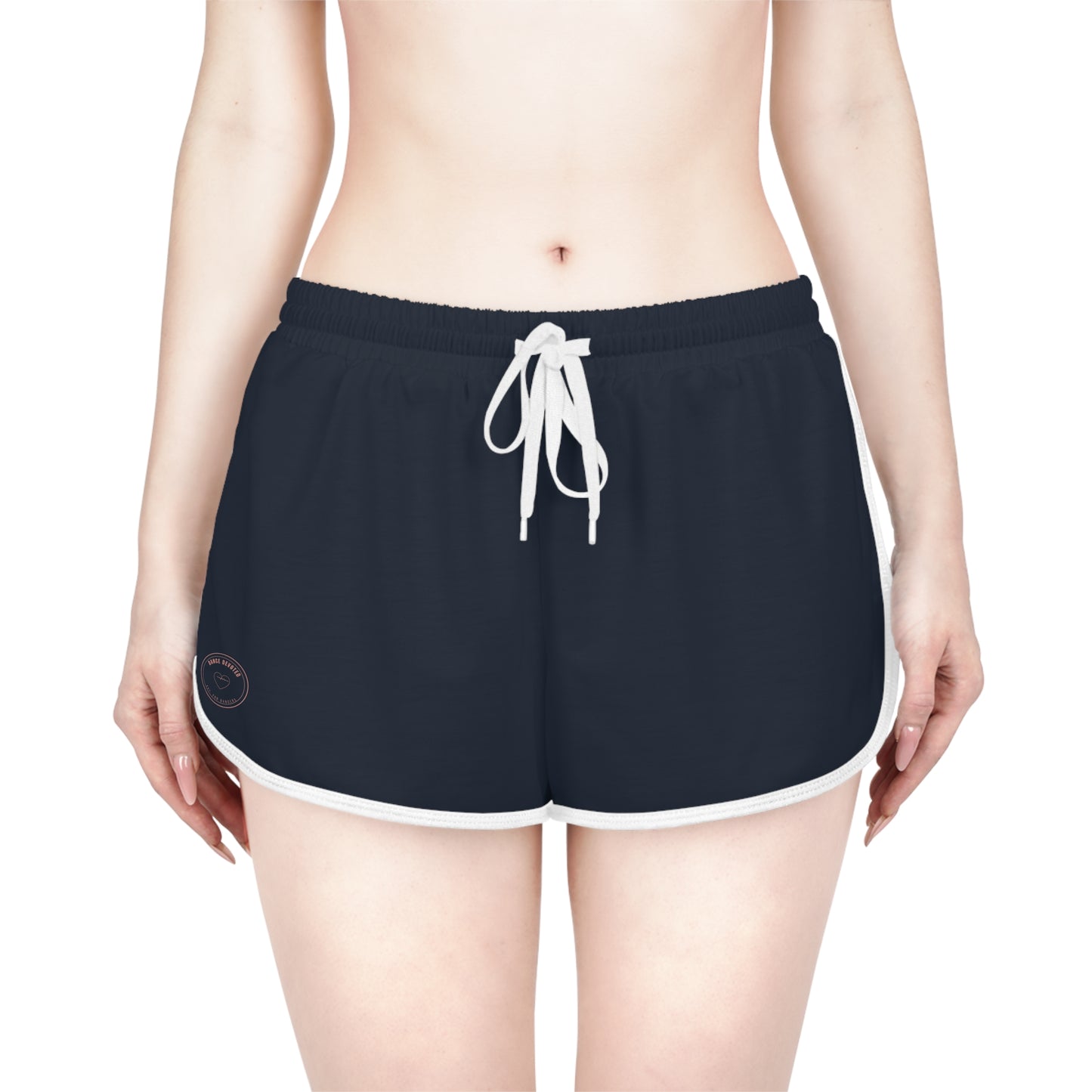 Women's Relaxed Shorts — Casual Navy Lounge Running Shorts