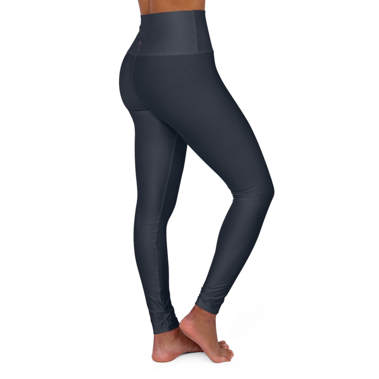High-Waist Yoga Leggings — Sleek Solid AOP Activewear for Pilates & Everyday Athleisure