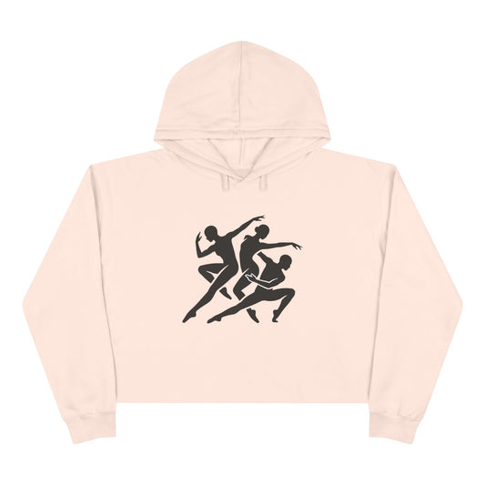 Dancer Silhouette Crop Hoodie